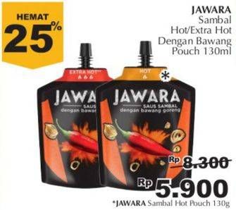 Promo Harga JAWARA Sambal Hot, Extra Hot 130 ml - Giant