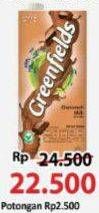 Promo Harga Greenfields UHT Choco Malt 1000 ml - Alfamart