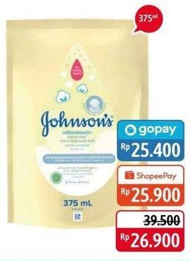 Promo Harga JOHNSONS Baby Cottontouch Top to Toe Bath 375 ml - Alfamidi