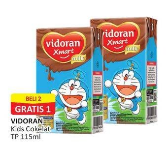 Promo Harga VIDORAN Xmart UHT Coklat 115 ml - Alfamart