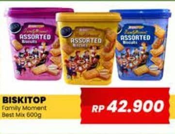 Promo Harga Biskitop Family Moment Assorted Biscuits 600 gr - Yogya