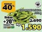 Promo Harga Edamame Lokal per 100 gr - Giant