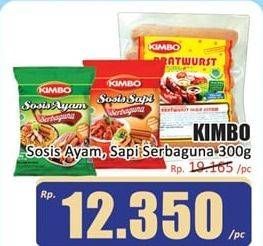 Promo Harga KIMBO Sosis Serbaguna Sapi, Ayam 300 gr - Hari Hari