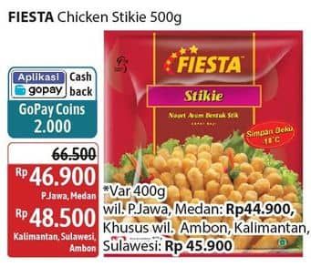 Promo Harga Fiesta Naget Stikie 500 gr - Alfamidi