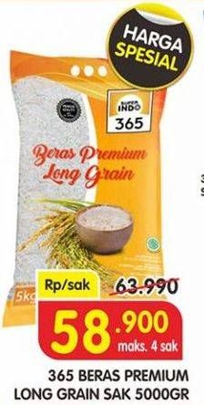 Promo Harga 365 Beras 5 kg - Superindo