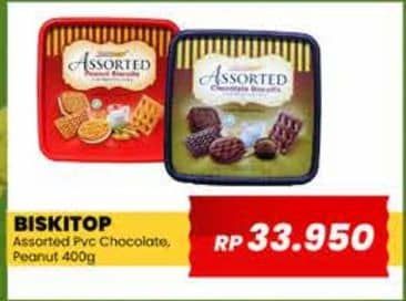 Promo Harga Biskitop Assorted Biscuits Chocolate, Peanut 400 gr - Yogya