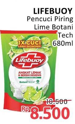Promo Harga Lifebuoy Pencuci Piring Lime Botani 680 ml - Alfamidi