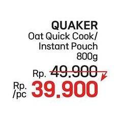 Promo Harga Quaker Oatmeal Quick Cooking, Instant 800 gr - LotteMart