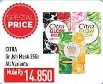 Promo Harga CITRA Glow Recipe Juicy Sheet Mask All Variants 25 gr - Hypermart