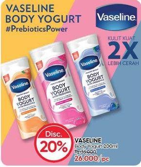 Promo Harga VASELINE Body Yogurt All Variants 200 ml - Guardian