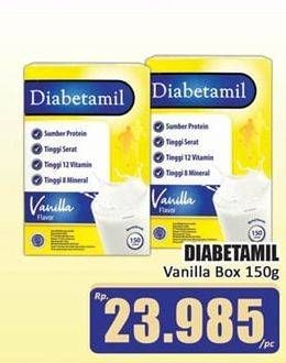 Promo Harga DIABETAMIL Susu Bubuk Vanilla 150 gr - Hari Hari