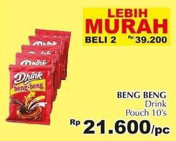 Promo Harga Beng-beng Drink per 2 pouch 10 pcs - Giant