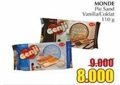 Promo Harga MONDE Genji Pie Sand Vanilla, Chocolate 110 gr - Giant