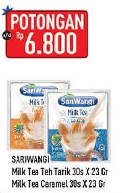 Promo Harga Sariwangi Milk Tea Teh Tarik, Caramel 30 pcs - Hypermart