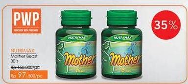 Promo Harga Nutrimax Mother Breast 30 pcs - Guardian