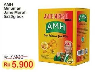 Promo Harga AMH Jahe Merah Super per 5 pcs 20 gr - Indomaret