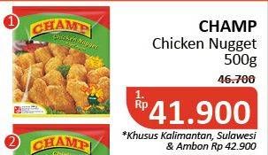 Promo Harga CHAMP Nugget 500 gr - Alfamidi