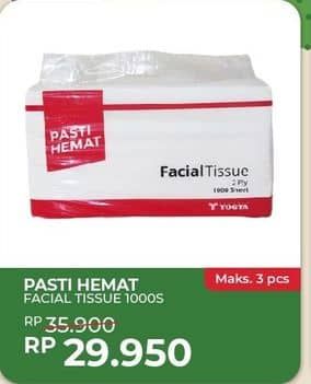 Promo Harga Pasti Hemat Facial Tissue 1000 sheet - Yogya