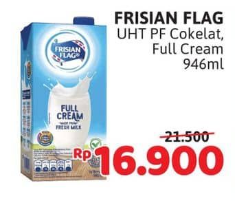 Promo Harga Frisian Flag Susu UHT Purefarm Swiss Chocolate, Full Cream 946 ml - Alfamidi