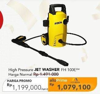 Promo Harga Fisch High Pressure Jet Washer FH 100E  - Carrefour