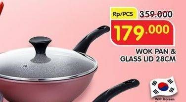 Promo Harga Neocook Wok Pan & Glass LID 28cm  - Superindo