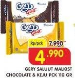 Promo Harga GERY Malkist Chocolate, Keju 110 gr - Superindo