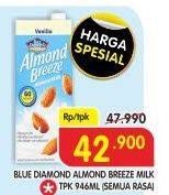 Promo Harga BLUE DIAMOND Almond Breeze Milk Chocolate, Milk Original 946 ml - Superindo