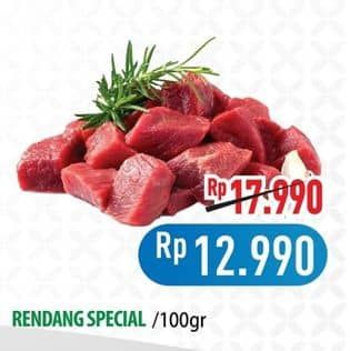 Promo Harga Daging Rendang Sapi Special per 100 gr - Hypermart