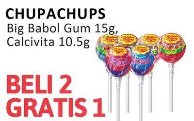 Promo Harga Chupachups Big Babol Gum 15g, Calcivita 10,5g  - Alfamidi