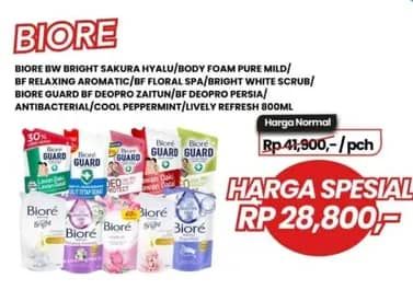 Promo Harga Biore Body Foam Beauty 800 ml - Carrefour