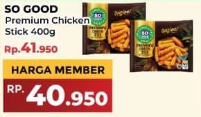 Promo Harga So Good Chicken Stick Premium 400 gr - Yogya