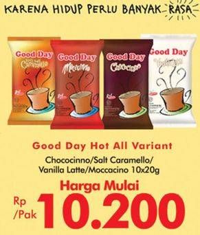 Promo Harga Good Day Instant Coffee 3 in 1 All Variants 10 pcs - Carrefour