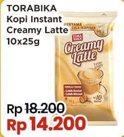 Promo Harga Torabika Creamy Latte per 10 sachet 25 gr - Indomaret