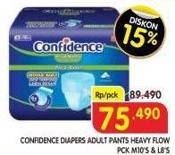 Promo Harga Confidence Adult Diapers Heavy Flow L8, M10 8 pcs - Superindo