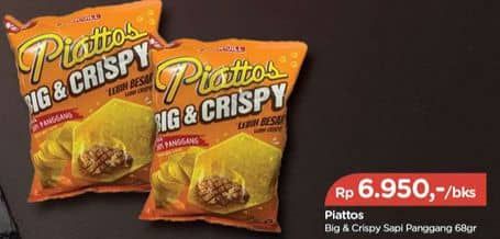 Promo Harga Piattos Snack Kentang Sapi Panggang 68 gr - TIP TOP