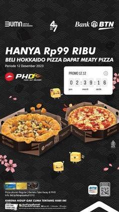 Promo Harga Beli Hokkaido Pizza dapat Meaty Pizza  - Pizza Hut