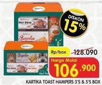 Promo Harga KARTIKA Toast Hampers 3 pcs - Superindo