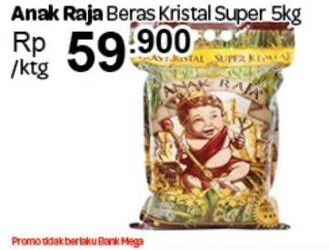 Promo Harga Anak Raja Beras Kristal Super Kepala 5 kg - Carrefour