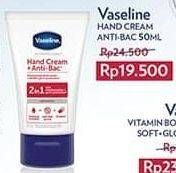 Promo Harga VASELINE Hand Cream Anti Bac 50 ml - Indomaret