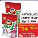 Promo Harga ATTACK Jaz1 Detergent Powder Pesona Segar, Semerbak Cinta 850 gr - Hypermart