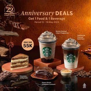 Promo Harga Anniversary Deals  - Starbucks