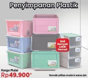 Penyimpanan Plastik  Harga Promo Rp49.900, Harga Mulai, Tersedia Pilihan Model & Warna Lain