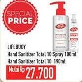 Promo Harga LIFEBUOY Hand Sanitizer Total 10 Spray 100ml, Total 10 190ml  - Hypermart