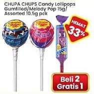 Promo Harga Chupa Chups Lollipop Candy Gumfilled, Melody Pops, Assorted 10 gr - Indomaret