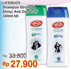 Promo Harga LIFEBUOY Shampoo Strong Shiny, Anti Dandruff 340 ml - Indomaret