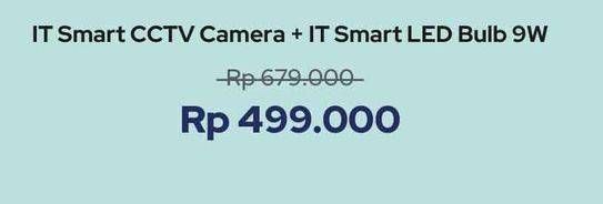 Promo Harga IT Smart CCTV Camera + IT SMart LED Bulb 9 W  - iBox
