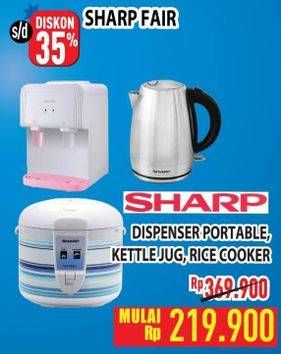 Promo Harga SHARP Dispenser Portable, Kettle Jug, Rice Cooker  - Hypermart