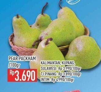 Promo Harga Pear Packham per 100 gr - Hypermart