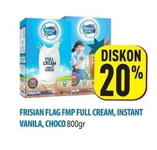 Promo Harga Frisian Flag Susu Bubuk Full Cream, Instant, Cokelat 800 gr - Hypermart