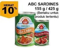 Promo Harga ABC Sardines Jenis Tertentu  - Giant